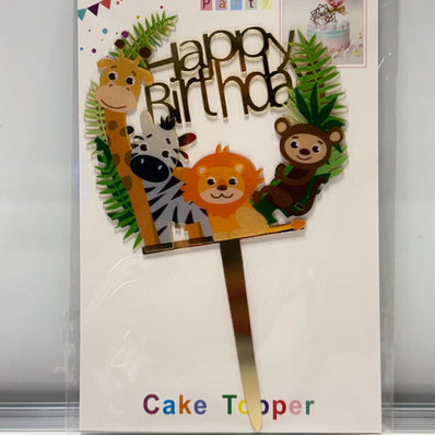 Happy Birthday Theme Cake Toppers