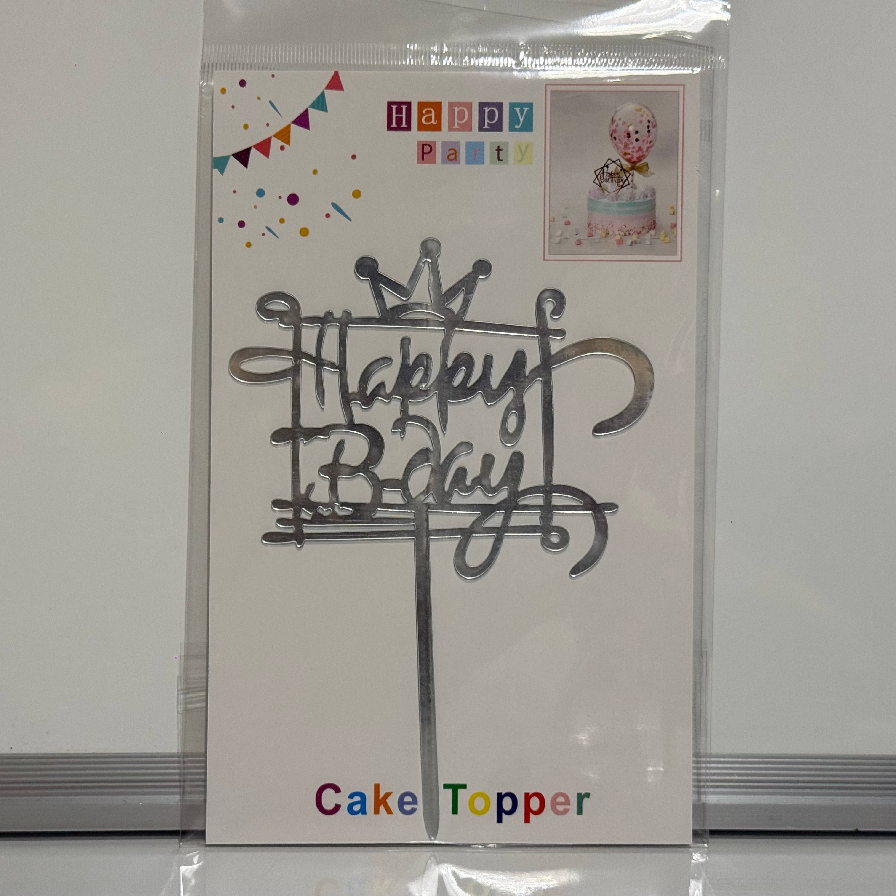 Happy Birthday Design Cake Topper