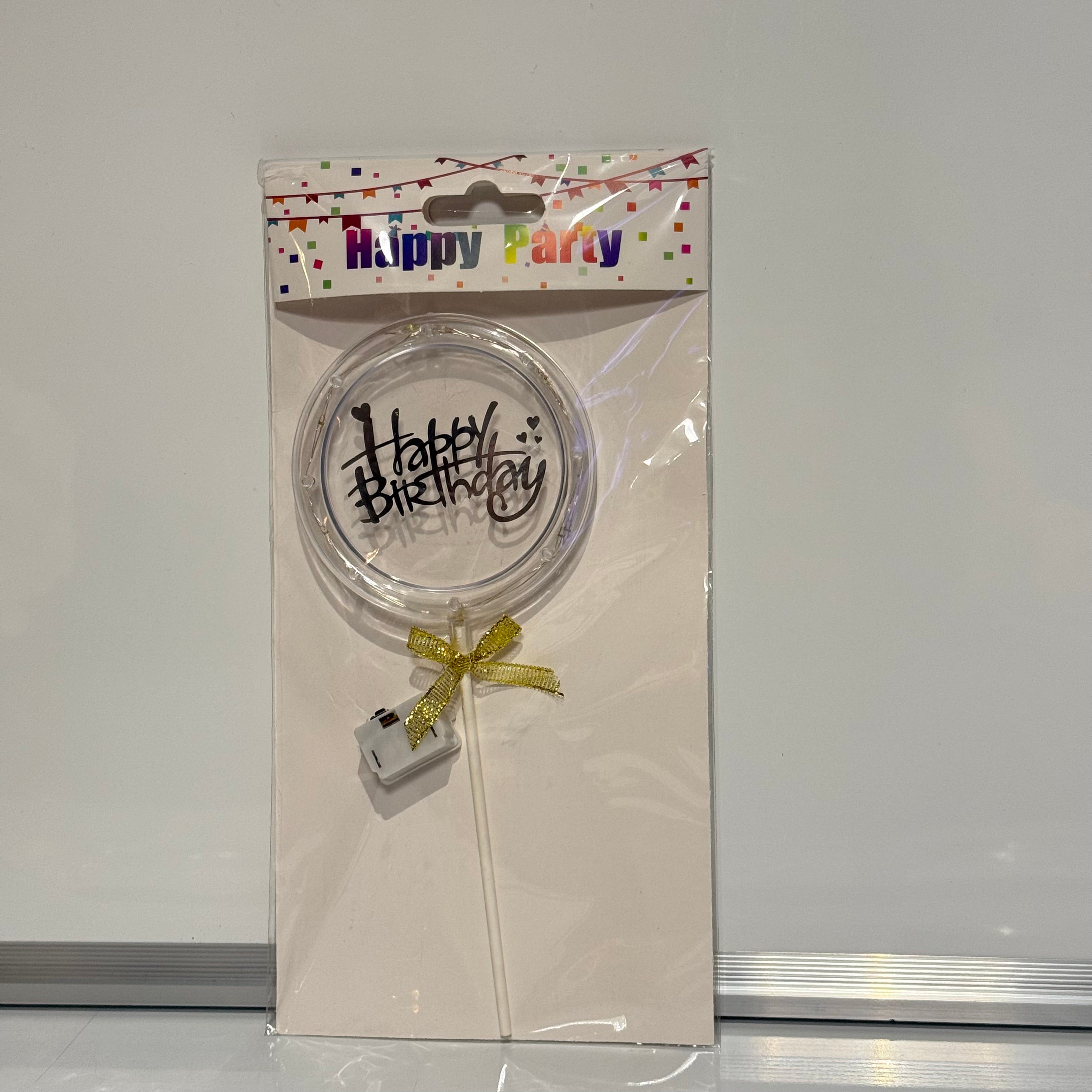 Lights Birthday Cake Topper