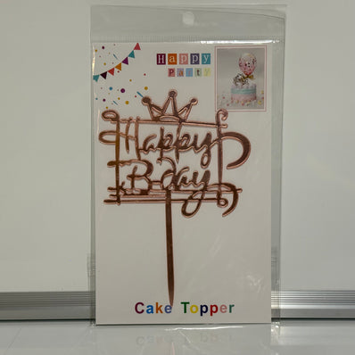 Happy Birthday Design Cake Topper