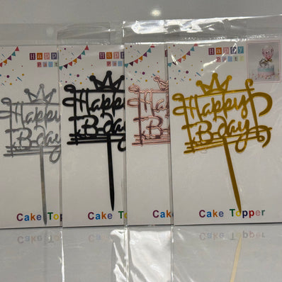 Happy Birthday Design Cake Topper