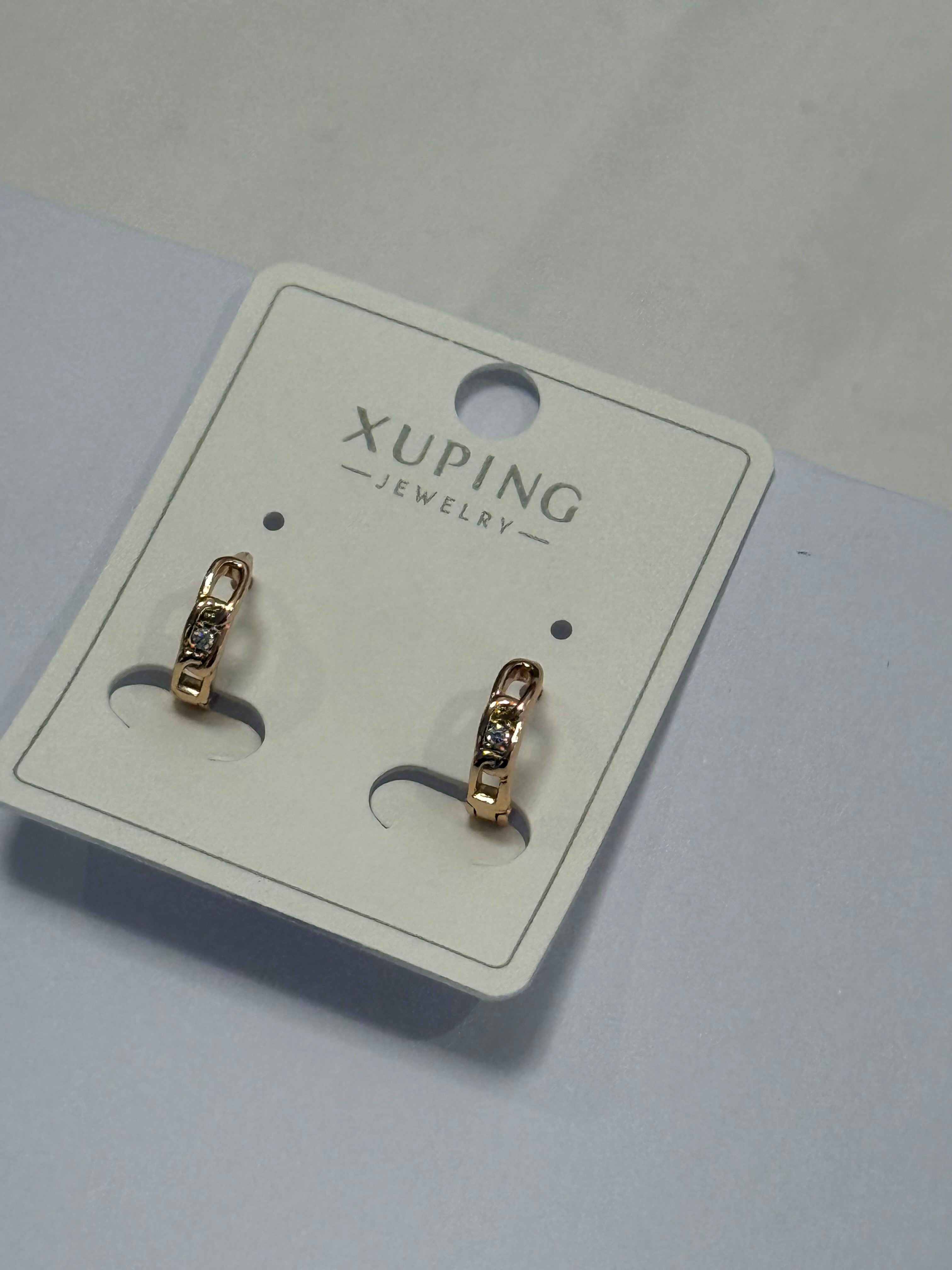 Chain Crystal Earrings