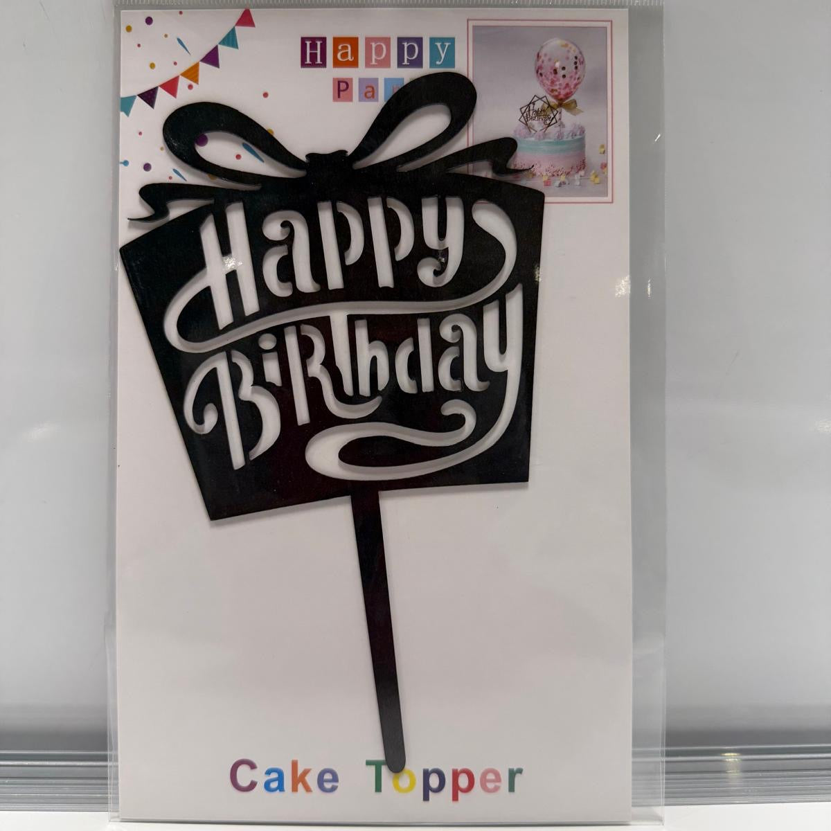 Birthday Box Cake Topper