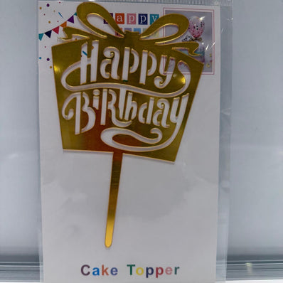Birthday Box Cake Topper
