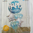 Blue/ Gold/ Pink Birthday 5pcs Balloon Set