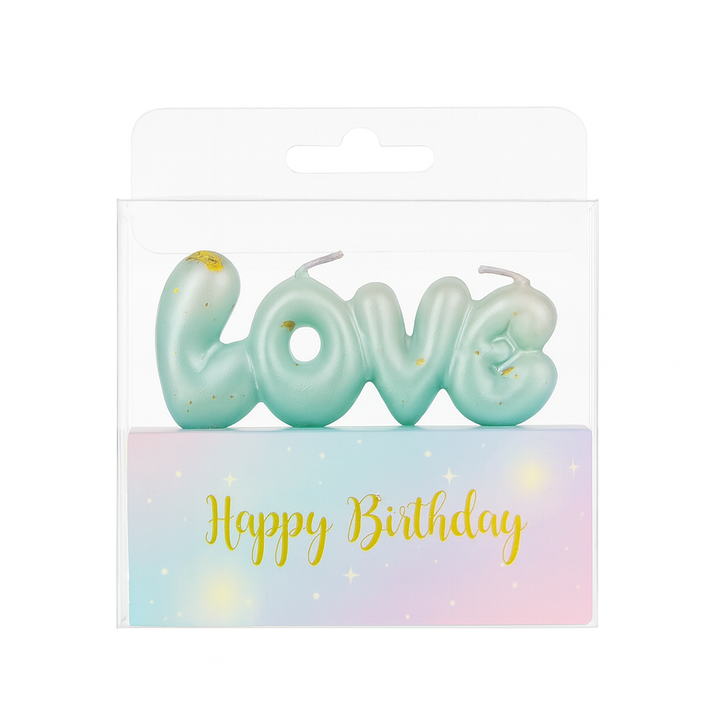 Happy B'day & Love Bubble Candles