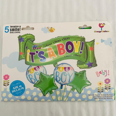 It's A Boy / It's A Girl 5pcs Balloon Set