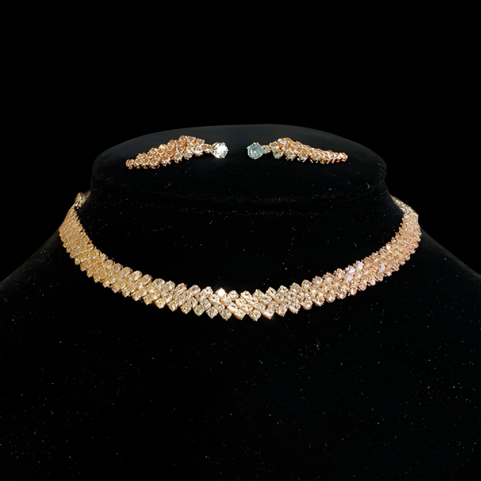 Rhinestone Shimmer Jewellery set