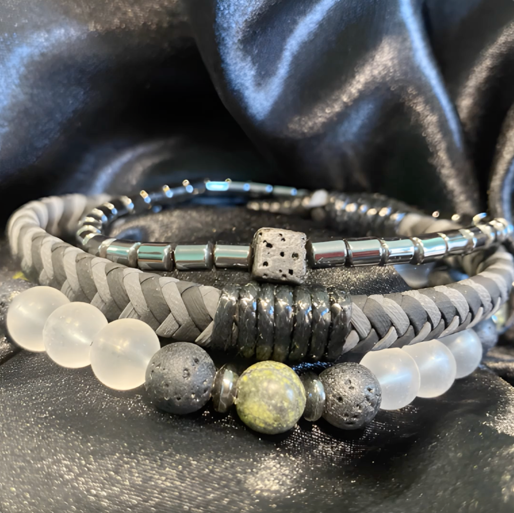 Gemstone Bracelet Set