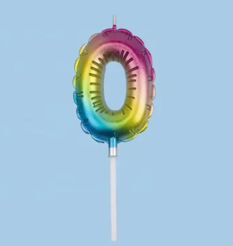 Helium Balloon Numbered Candles