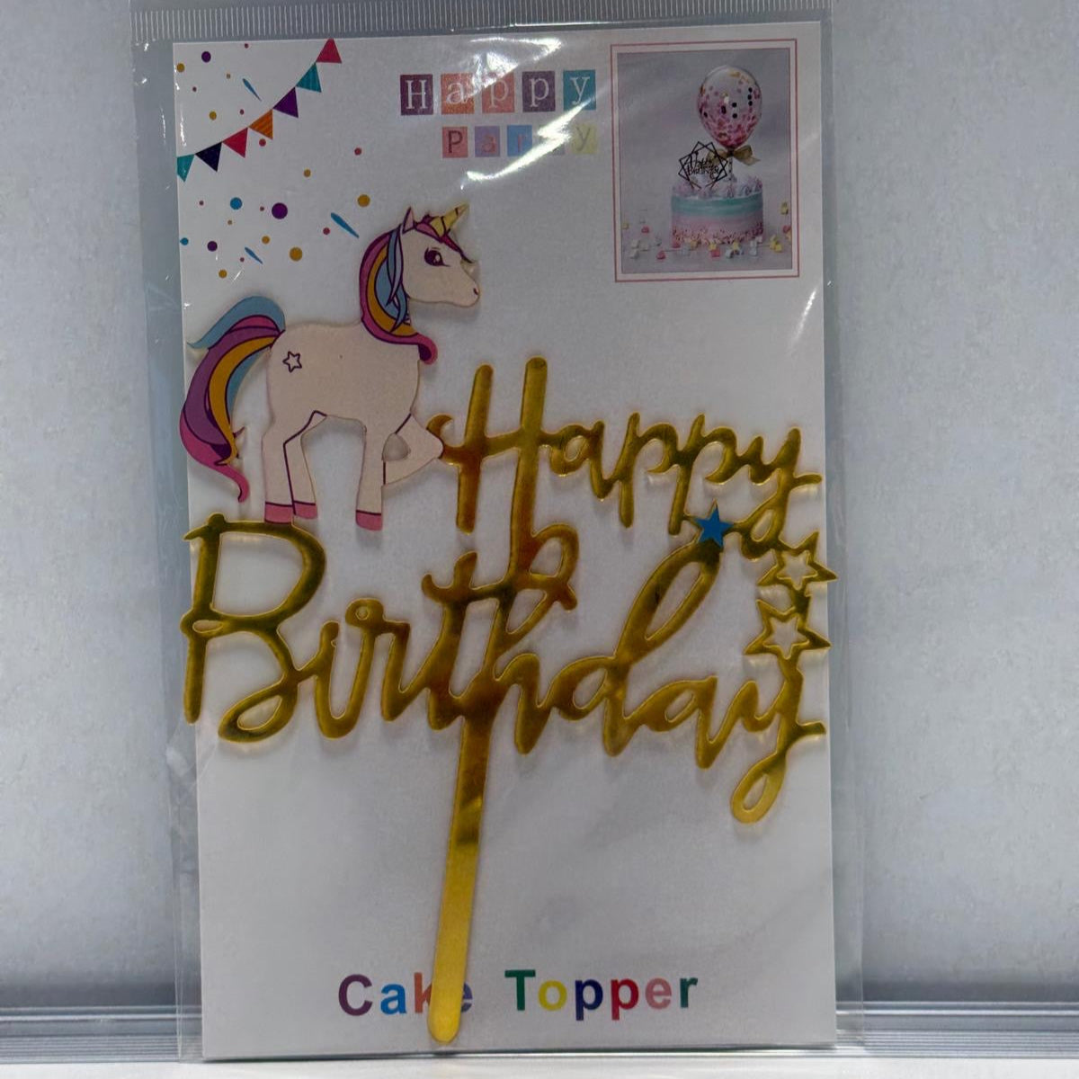 Happy Birthday Theme Cake Toppers