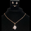 Floral Rose Gold Jewellery Set
