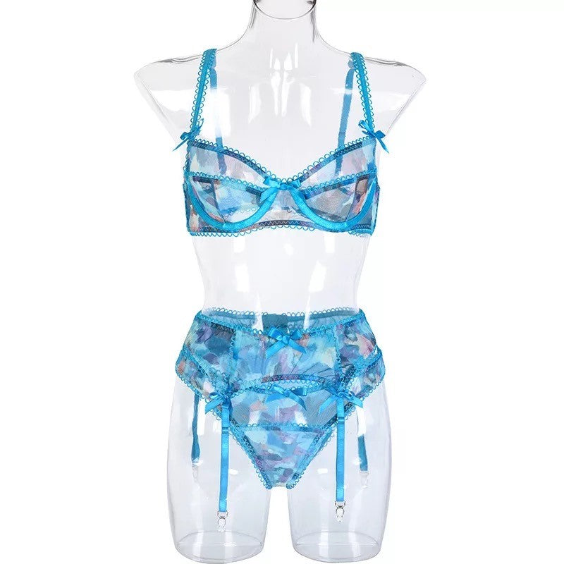 Sexy Women Lingerie Set With Garter