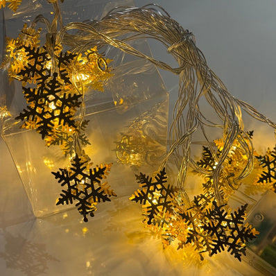 Snow Flake Metal String Light