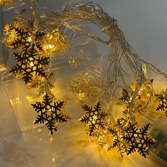 Snow Flake Metal String Light