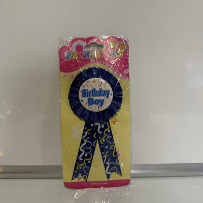 Birthday Girl & Boy Ribbon Badges