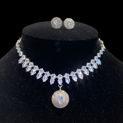 Round Crystal Jewellery Set