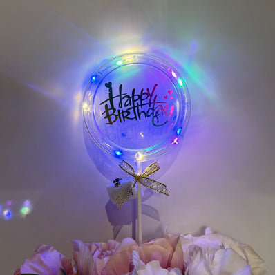 Lights Birthday Cake Topper