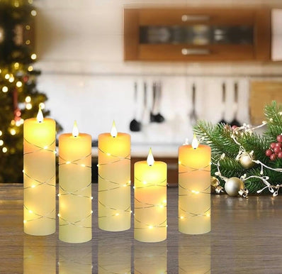 Small 5pcs LED Candle