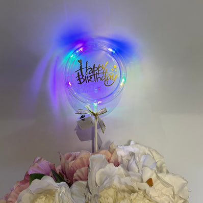 Lights Birthday Cake Topper