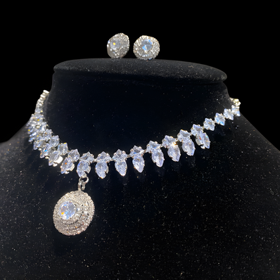 Round Crystal Jewellery Set