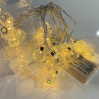 Metal Mesh Gold & Silver String Light