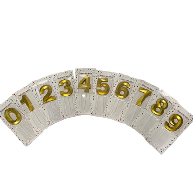 Gold & Silver Numbered Candles