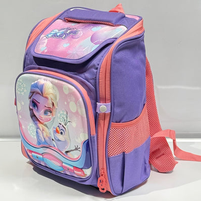 3D Purple Frozen School Backpack