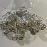 Small Gold & Silver Morrocan String Lights
