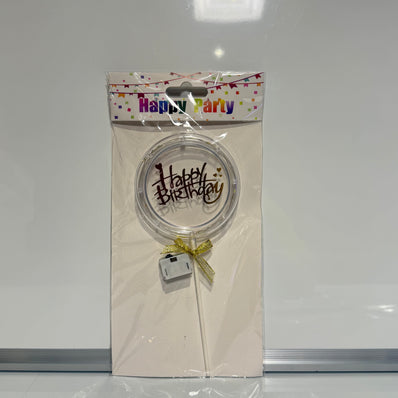 Lights Birthday Cake Topper