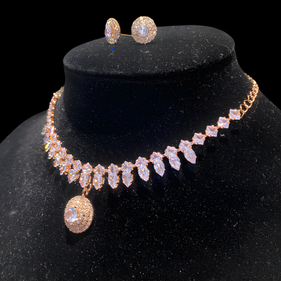 Round Crystal Jewellery Set