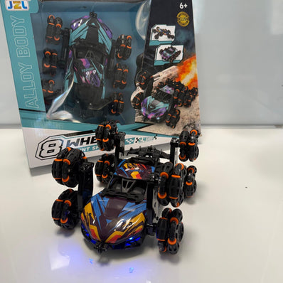 8-Wheel Alloy Stunt Spray Car