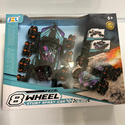 8-Wheel Alloy Stunt Spray Car