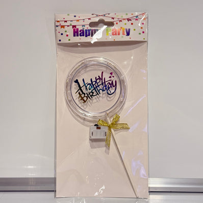 Lights Birthday Cake Topper