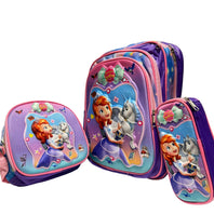 3pcs Princess / Unicorn School Backpack