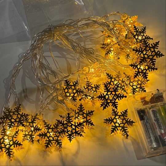 Snow Flake Metal String Light