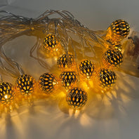 Small Gold & Silver Morrocan String Lights