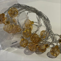 Metal Mesh Gold & Silver String Light
