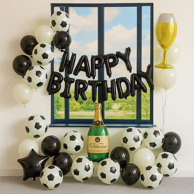 Soccer Theme Birthday Decoration Set