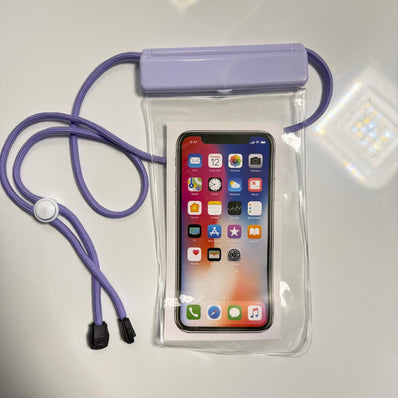 Clear Waterproof Phone Pouch with Lanyard