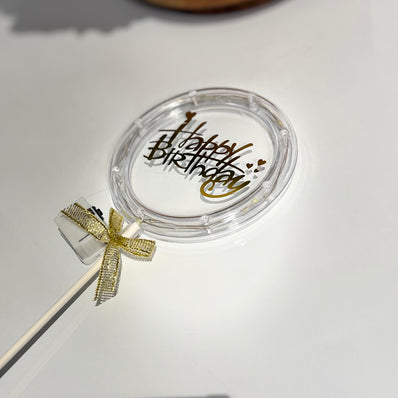 Lights Birthday Cake Topper