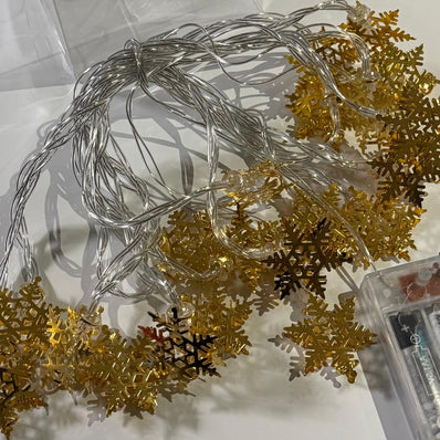 Snow Flake Metal String Light
