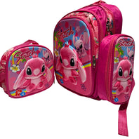 3pcs Pink School Backpack