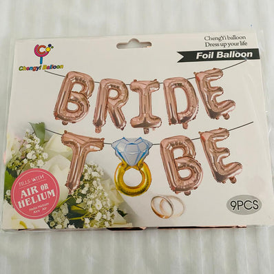 Bride To Be Balloon Set