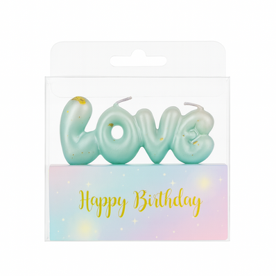 Happy B'day & Love Bubble Candles