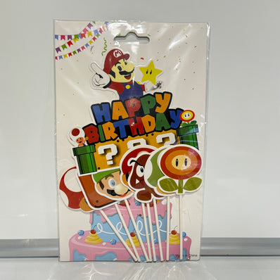 Spiderman, Space & Mario Cake Topper