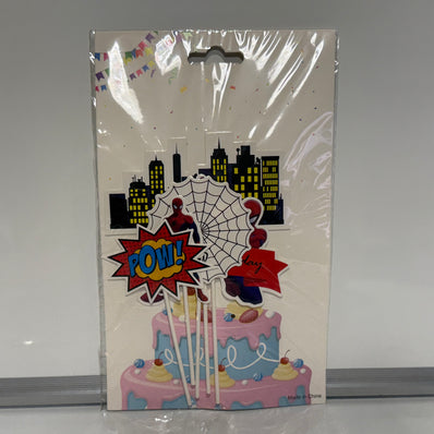 Spiderman, Space & Mario Cake Topper