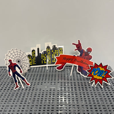Spiderman, Space & Mario Cake Topper