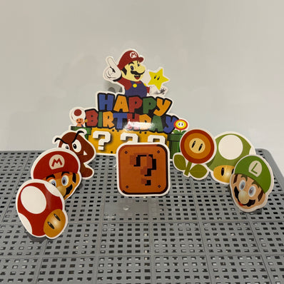 Spiderman, Space & Mario Cake Topper