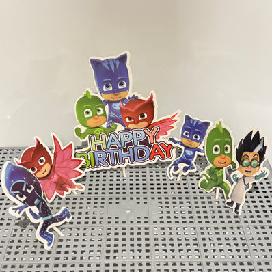 PJ Mask, Cars & Paw Patrol Cake Toppers